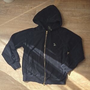 🦉 OVO Octobers Very Own Drake Black Owl Terry Hoodie Zip Jacket Sz S